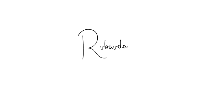 The best way (Andilay-7BmLP) to make a short signature is to pick only two or three words in your name. The name Rubauda include a total of six letters. For converting this name. Rubauda signature style 4 images and pictures png