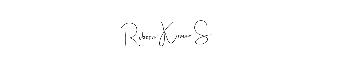 Also You can easily find your signature by using the search form. We will create Rubesh Kumar S name handwritten signature images for you free of cost using Andilay-7BmLP sign style. Rubesh Kumar S signature style 4 images and pictures png