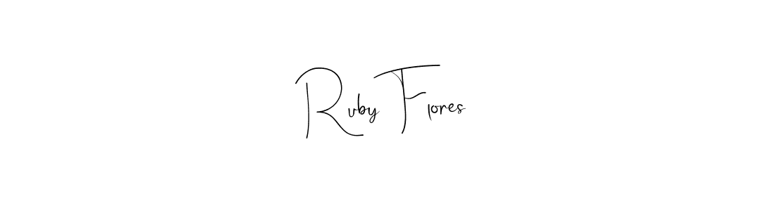 You should practise on your own different ways (Andilay-7BmLP) to write your name (Ruby Flores) in signature. don't let someone else do it for you. Ruby Flores signature style 4 images and pictures png