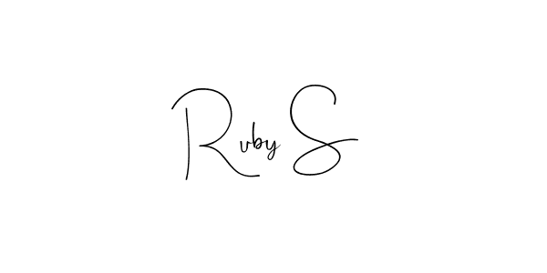 Make a short Ruby S signature style. Manage your documents anywhere anytime using Andilay-7BmLP. Create and add eSignatures, submit forms, share and send files easily. Ruby S signature style 4 images and pictures png