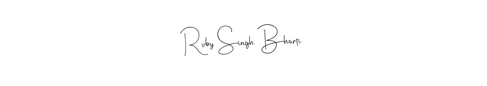 See photos of Ruby Singh Bharti official signature by Spectra . Check more albums & portfolios. Read reviews & check more about Andilay-7BmLP font. Ruby Singh Bharti signature style 4 images and pictures png