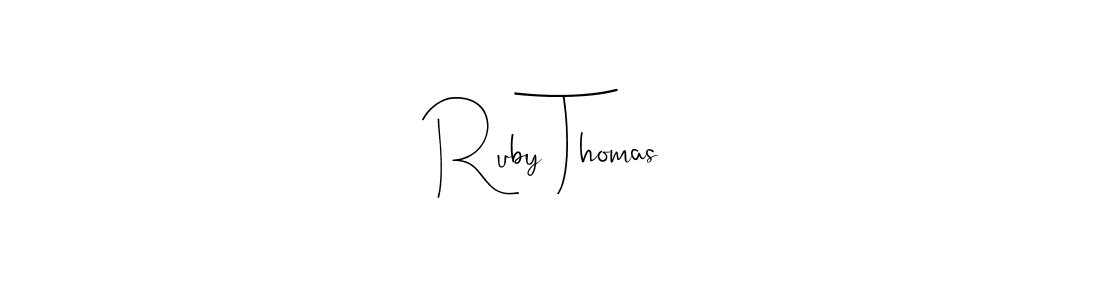 This is the best signature style for the Ruby Thomas name. Also you like these signature font (Andilay-7BmLP). Mix name signature. Ruby Thomas signature style 4 images and pictures png