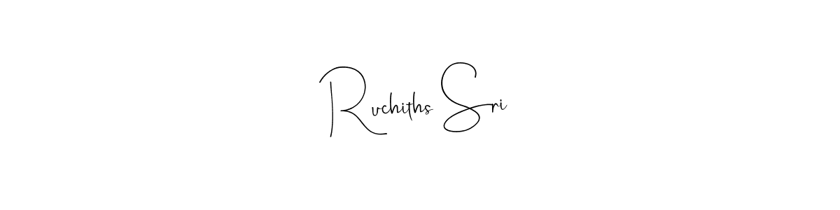 The best way (Andilay-7BmLP) to make a short signature is to pick only two or three words in your name. The name Ruchiths Sri include a total of six letters. For converting this name. Ruchiths Sri signature style 4 images and pictures png
