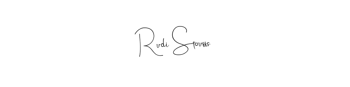 Make a beautiful signature design for name Rudi Stouffs. With this signature (Andilay-7BmLP) style, you can create a handwritten signature for free. Rudi Stouffs signature style 4 images and pictures png