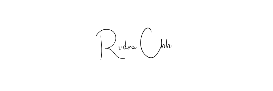 Also You can easily find your signature by using the search form. We will create Rudra Chh name handwritten signature images for you free of cost using Andilay-7BmLP sign style. Rudra Chh signature style 4 images and pictures png