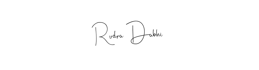 How to Draw Rudra Dabhi signature style? Andilay-7BmLP is a latest design signature styles for name Rudra Dabhi. Rudra Dabhi signature style 4 images and pictures png