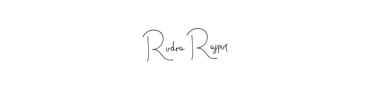 The best way (Andilay-7BmLP) to make a short signature is to pick only two or three words in your name. The name Rudra Rajput include a total of six letters. For converting this name. Rudra Rajput signature style 4 images and pictures png
