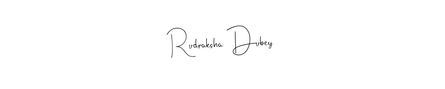 You should practise on your own different ways (Andilay-7BmLP) to write your name (Rudraksha Dubey) in signature. don't let someone else do it for you. Rudraksha Dubey signature style 4 images and pictures png