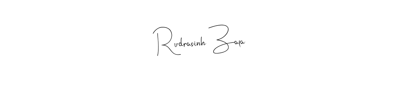 Make a beautiful signature design for name Rudrasinh Zala. With this signature (Andilay-7BmLP) style, you can create a handwritten signature for free. Rudrasinh Zala signature style 4 images and pictures png