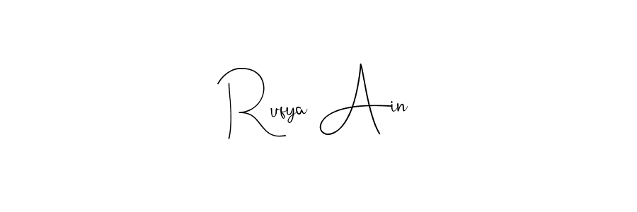 Best and Professional Signature Style for Rufya Ain. Andilay-7BmLP Best Signature Style Collection. Rufya Ain signature style 4 images and pictures png