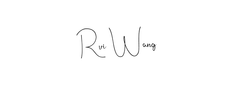 Also we have Rui Wang name is the best signature style. Create professional handwritten signature collection using Andilay-7BmLP autograph style. Rui Wang signature style 4 images and pictures png