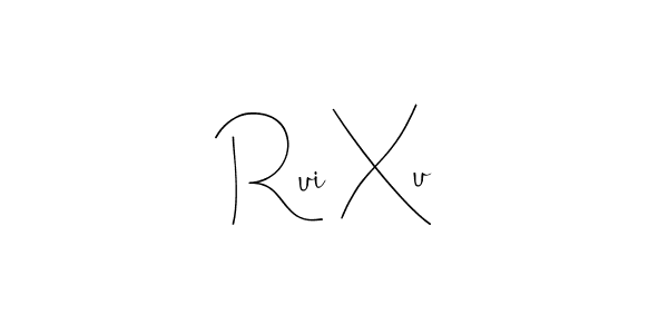 Design your own signature with our free online signature maker. With this signature software, you can create a handwritten (Andilay-7BmLP) signature for name Rui Xu. Rui Xu signature style 4 images and pictures png