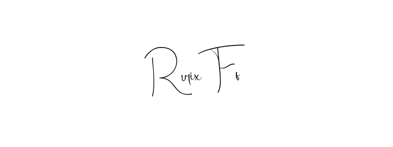 if you are searching for the best signature style for your name Rulix Ff. so please give up your signature search. here we have designed multiple signature styles  using Andilay-7BmLP. Rulix Ff signature style 4 images and pictures png