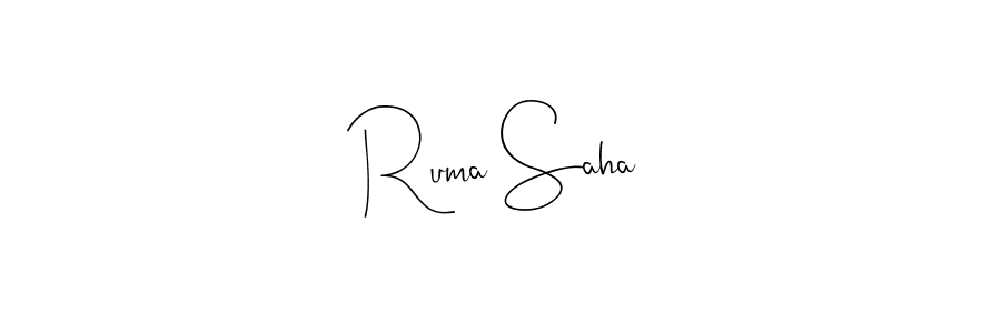 Also You can easily find your signature by using the search form. We will create Ruma Saha name handwritten signature images for you free of cost using Andilay-7BmLP sign style. Ruma Saha signature style 4 images and pictures png