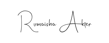 Also we have Rumaisha Akter name is the best signature style. Create professional handwritten signature collection using Andilay-7BmLP autograph style. Rumaisha Akter signature style 4 images and pictures png