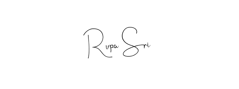 if you are searching for the best signature style for your name Rupa Sri. so please give up your signature search. here we have designed multiple signature styles  using Andilay-7BmLP. Rupa Sri signature style 4 images and pictures png