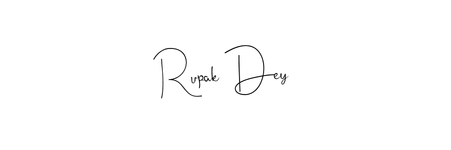How to make Rupak Dey signature? Andilay-7BmLP is a professional autograph style. Create handwritten signature for Rupak Dey name. Rupak Dey signature style 4 images and pictures png