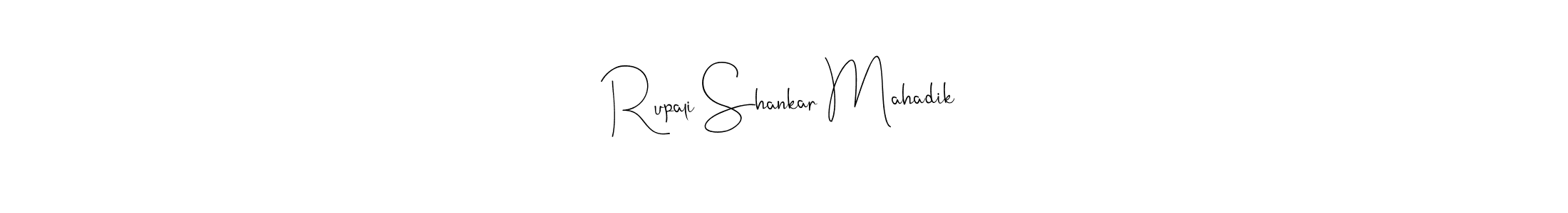 Similarly Andilay-7BmLP is the best handwritten signature design. Signature creator online .You can use it as an online autograph creator for name Rupali Shankar Mahadik. Rupali Shankar Mahadik signature style 4 images and pictures png