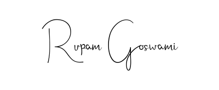 Create a personalized artistic stamp with Rupam Goswami in Andilay-7BmLP font. Perfect for visual artists, designers, and influencers. Rupam Goswami signature style 4 images and pictures png