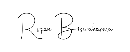 Similarly Andilay-7BmLP is the best handwritten signature design. Signature creator online. You can use it as an online autograph creator for name Rupan Biswakarma. Rupan Biswakarma signature style 4 images and pictures png