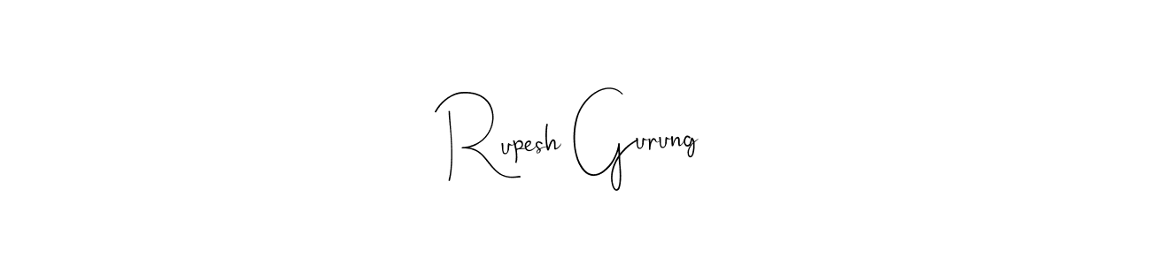 Also You can easily find your signature by using the search form. We will create Rupesh Gurung name handwritten signature images for you free of cost using Andilay-7BmLP sign style. Rupesh Gurung signature style 4 images and pictures png