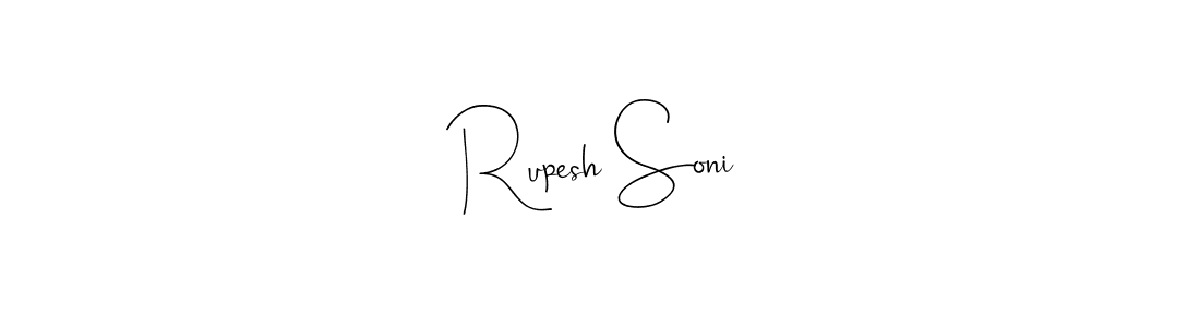 You should practise on your own different ways (Andilay-7BmLP) to write your name (Rupesh Soni) in signature. don't let someone else do it for you. Rupesh Soni signature style 4 images and pictures png