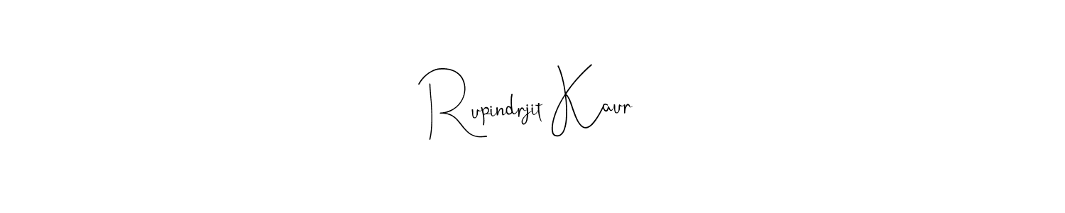 How to make Rupindrjit Kaur signature? Andilay-7BmLP is a professional autograph style. Create handwritten signature for Rupindrjit Kaur name. Rupindrjit Kaur signature style 4 images and pictures png