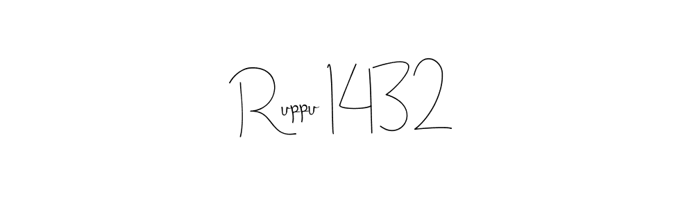 Also You can easily find your signature by using the search form. We will create Ruppu 1432 name handwritten signature images for you free of cost using Andilay-7BmLP sign style. Ruppu 1432 signature style 4 images and pictures png