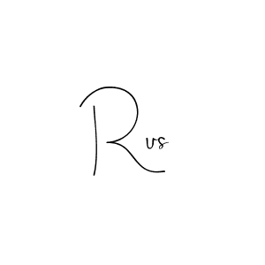 Rus stylish signature style. Best Handwritten Sign (Andilay-7BmLP) for my name. Handwritten Signature Collection Ideas for my name Rus. Rus signature style 4 images and pictures png