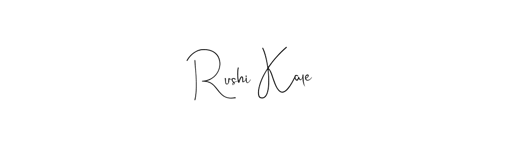 How to make Rushi Kale signature? Andilay-7BmLP is a professional autograph style. Create handwritten signature for Rushi Kale name. Rushi Kale signature style 4 images and pictures png