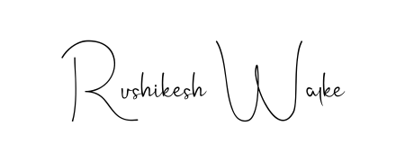 Discover how Rushikesh Walke looks in an executive cursive font (Andilay-7BmLP). Perfect for legal documents, invoices, and certificates. Rushikesh Walke signature style 4 images and pictures png