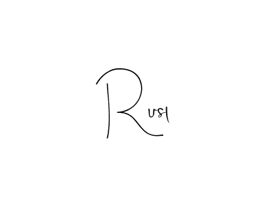 Best and Professional Signature Style for Rusl. Andilay-7BmLP Best Signature Style Collection. Rusl signature style 4 images and pictures png