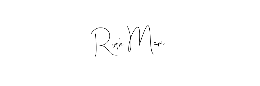 Design your own signature with our free online signature maker. With this signature software, you can create a handwritten (Andilay-7BmLP) signature for name Ruth Mari. Ruth Mari signature style 4 images and pictures png