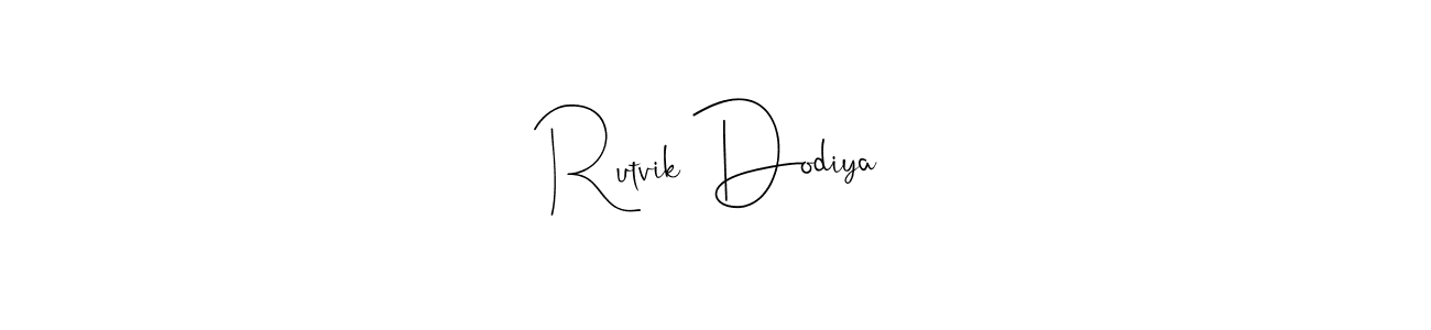 Use a signature maker to create a handwritten signature online. With this signature software, you can design (Andilay-7BmLP) your own signature for name Rutvik Dodiya. Rutvik Dodiya signature style 4 images and pictures png