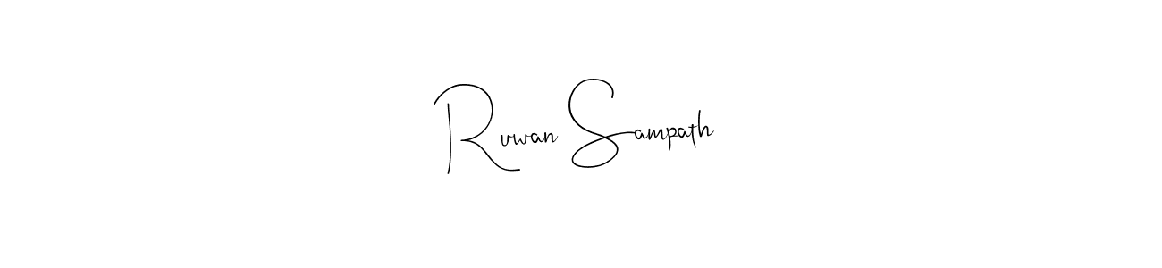 Make a beautiful signature design for name Ruwan Sampath. With this signature (Andilay-7BmLP) style, you can create a handwritten signature for free. Ruwan Sampath signature style 4 images and pictures png