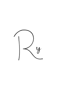if you are searching for the best signature style for your name Ry. so please give up your signature search. here we have designed multiple signature styles  using Andilay-7BmLP. Ry signature style 4 images and pictures png