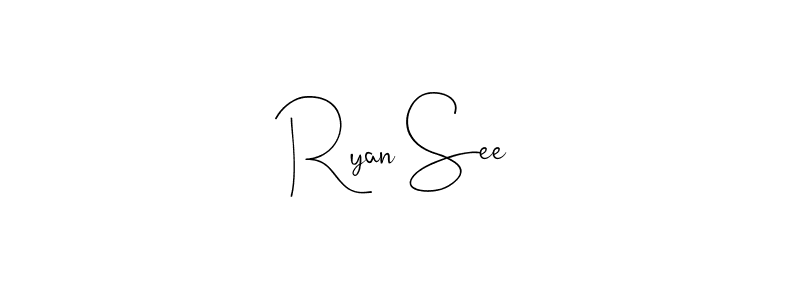 Use a signature maker to create a handwritten signature online. With this signature software, you can design (Andilay-7BmLP) your own signature for name Ryan See. Ryan See signature style 4 images and pictures png