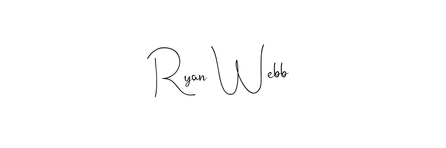 if you are searching for the best signature style for your name Ryan Webb. so please give up your signature search. here we have designed multiple signature styles  using Andilay-7BmLP. Ryan Webb signature style 4 images and pictures png