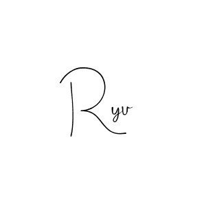 Also You can easily find your signature by using the search form. We will create Ryu name handwritten signature images for you free of cost using Andilay-7BmLP sign style. Ryu signature style 4 images and pictures png