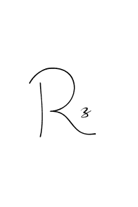 Create a beautiful signature design for name Rz. With this signature (Andilay-7BmLP) fonts, you can make a handwritten signature for free. Rz signature style 4 images and pictures png