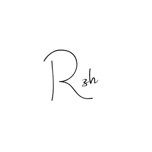 How to make Rzh name signature. Use Andilay-7BmLP style for creating short signs online. This is the latest handwritten sign. Rzh signature style 4 images and pictures png