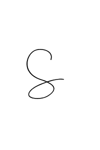 Make a beautiful signature design for name S . With this signature (Andilay-7BmLP) style, you can create a handwritten signature for free. S  signature style 4 images and pictures png