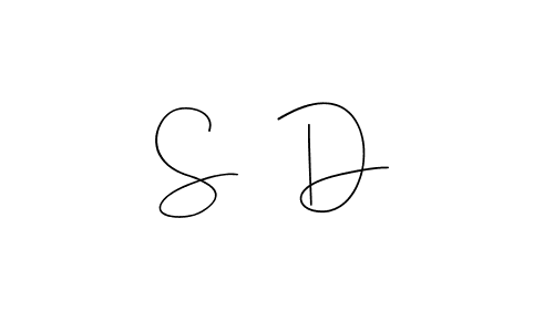 Make a beautiful signature design for name S   D. Use this online signature maker to create a handwritten signature for free. S   D signature style 4 images and pictures png