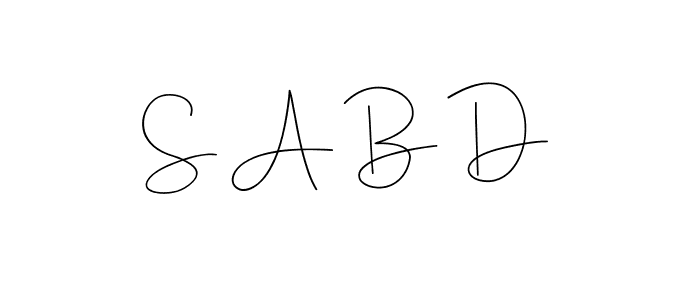 Use a signature maker to create a handwritten signature online. With this signature software, you can design (Andilay-7BmLP) your own signature for name S A B D. S A B D signature style 4 images and pictures png