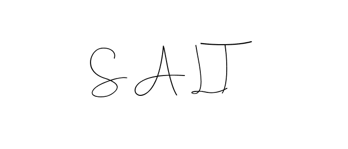 Make a beautiful signature design for name S A L T. With this signature (Andilay-7BmLP) style, you can create a handwritten signature for free. S A L T signature style 4 images and pictures png