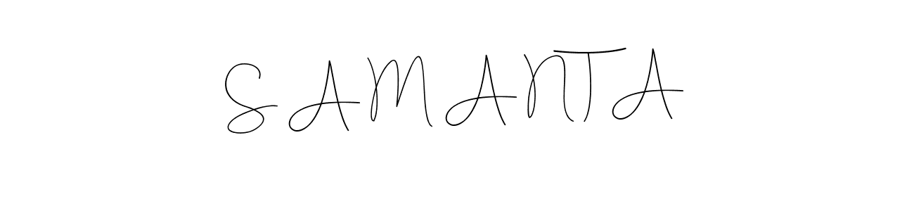 Use a signature maker to create a handwritten signature online. With this signature software, you can design (Andilay-7BmLP) your own signature for name S A M A N T A. S A M A N T A signature style 4 images and pictures png