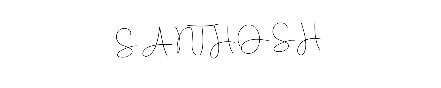 You can use this online signature creator to create a handwritten signature for the name S A N T H O S H. This is the best online autograph maker. S A N T H O S H signature style 4 images and pictures png