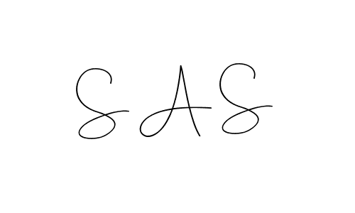 How to make S A S signature? Andilay-7BmLP is a professional autograph style. Create handwritten signature for S A S name. S A S signature style 4 images and pictures png