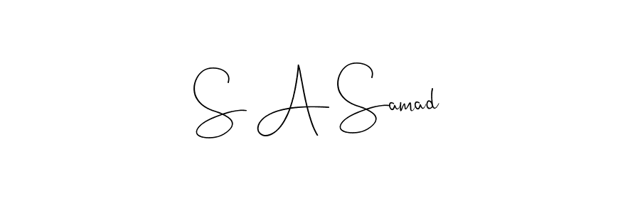 Make a beautiful signature design for name S A Samad. Use this online signature maker to create a handwritten signature for free. S A Samad signature style 4 images and pictures png