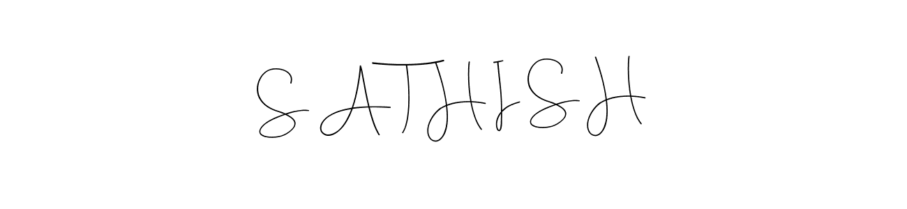 You can use this online signature creator to create a handwritten signature for the name S A T H I S H. This is the best online autograph maker. S A T H I S H signature style 4 images and pictures png
